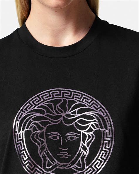 versace medusa t shirt womens|Versace baroque t shirt.